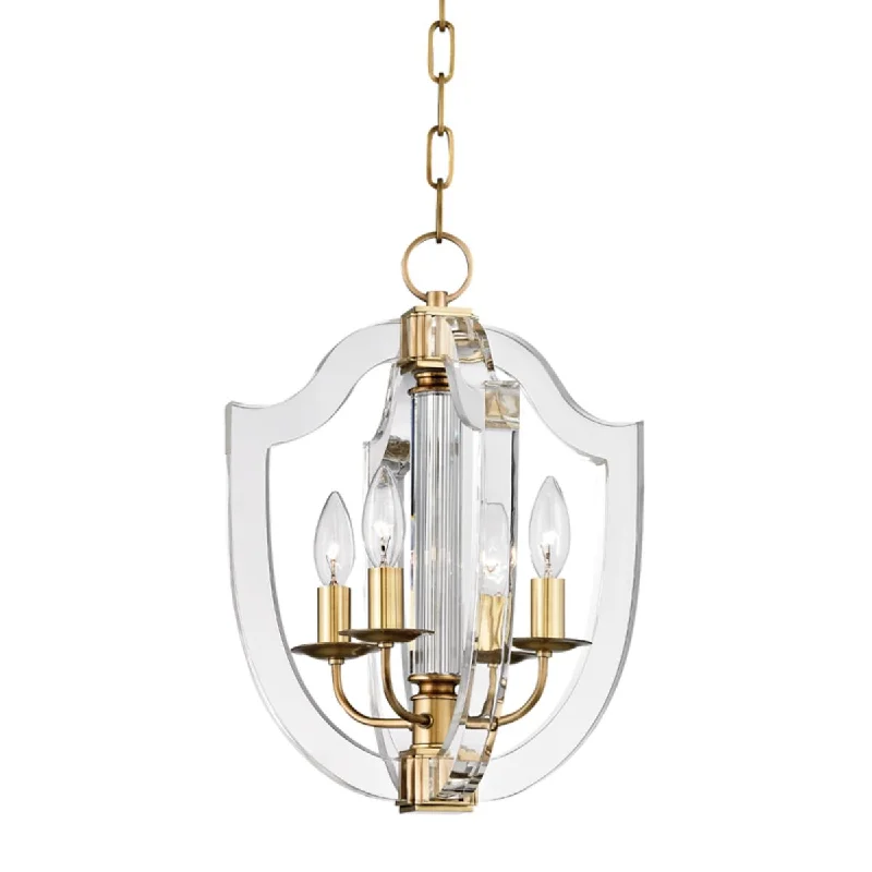 Industrial Lighting for Printing Press FacilitiesArietta 13 in. 4 Lights Pendant Light Brass Finish Industrial Lighting for Printing Press FacilitiesArietta 13 in. 4 Lights Pendant Light Brass Finish