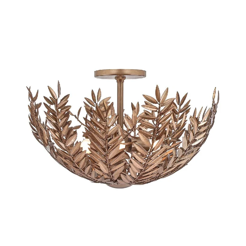 Corrosion - Resistant Industrial Lighting for Coastal FactoriesJalore 3 Lights 22 in. Flush Mount Light Bronze Finish Corrosion - Resistant Industrial Lighting for Coastal FactoriesJalore 3 Lights 22 in. Flush Mount Light Bronze Finish
