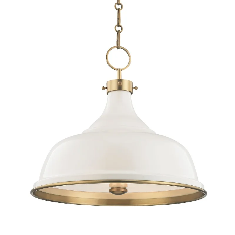 High - Bay LED Industrial Lighting for WarehousesPainted No.1 18 in. 3 Lights Pendant Light Off White Finish High - Bay LED Industrial Lighting for WarehousesPainted No.1 18 in. 3 Lights Pendant Light Off White Finish