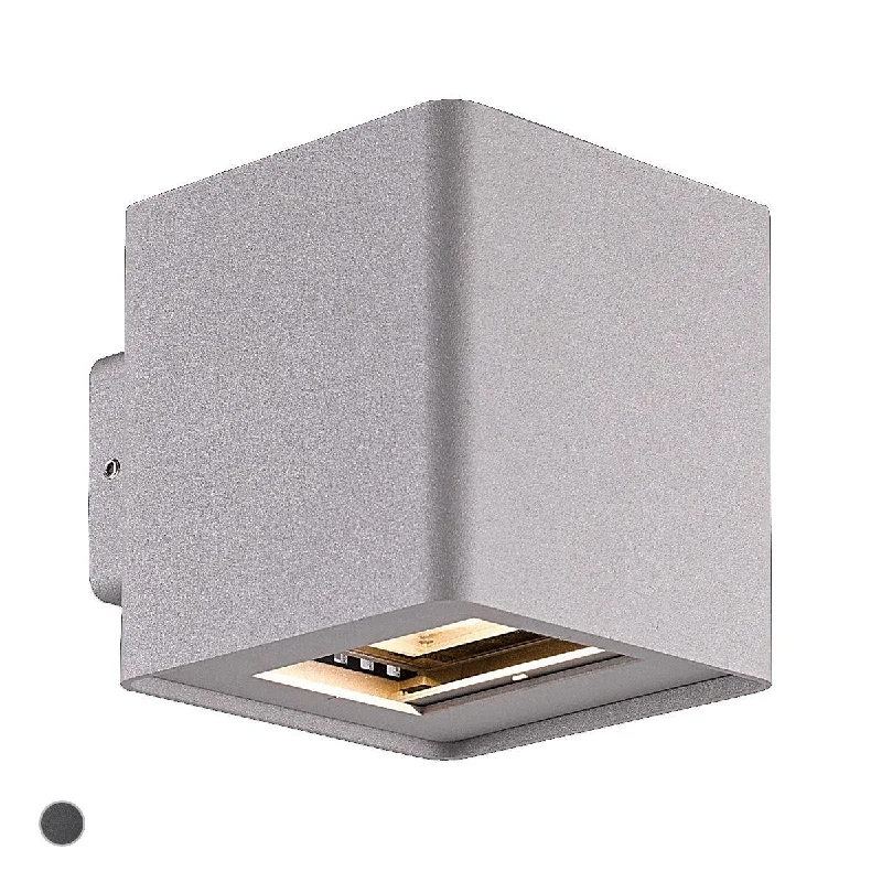 Low - Bay Industrial Lighting Fixtures for Small FactoriesCrest 4 In. LED Outdoor Wall Sconce Marine gray Finish Low - Bay Industrial Lighting Fixtures for Small FactoriesCrest 4 In. LED Outdoor Wall Sconce Marine gray Finish