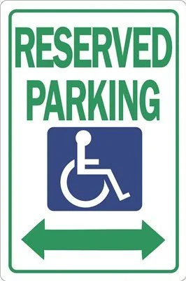 Track lighting with a brushed nickel finishReserved Parking Heavy-Duty Sign 12 Inch  X 18 Inch