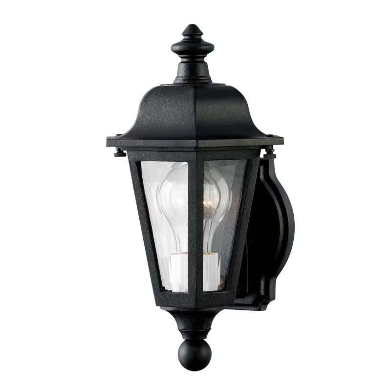 Dimmable track lighting for home officesart deco wall lamps with geometric patterns for a retro - inspired bathroomHinkley 1819BK Outdoor Manor House Black Wall Light