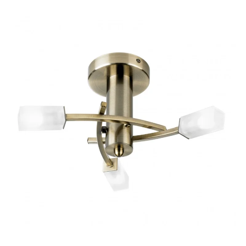 Modern track lighting with LED bulbsHavana 3/6Lt Semi Flush Ceiling Lamp - Antique Brass/Chrome Modern track lighting with LED bulbsHavana 3/6Lt Semi Flush Ceiling Lamp - Antique Brass/Chrome