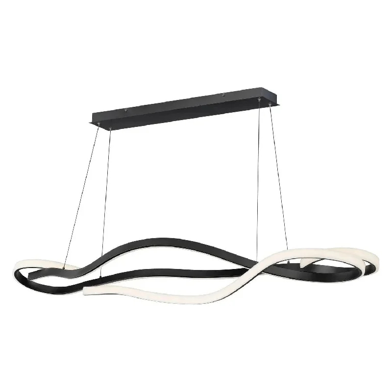 Track lighting for highlighting bookcasesSerpentine LED Linear Pendant
