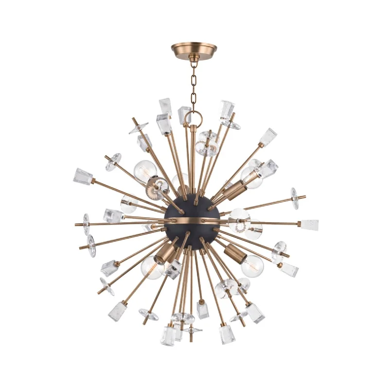 Industrial Task Lighting for Precision WorkstationsLiberty 6 Lights Chandelier Antique Brass finish Industrial Task Lighting for Precision WorkstationsLiberty 6 Lights Chandelier Antique Brass finish