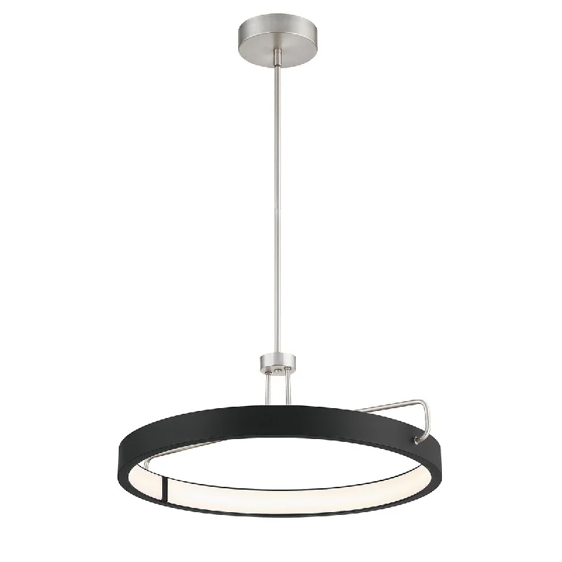 Shock - Resistant Industrial Lighting for Vibrating Machinery AreasPemberton 26 in. LED Pendant Light Satin Nickel finish Shock - Resistant Industrial Lighting for Vibrating Machinery AreasPemberton 26 in. LED Pendant Light Satin Nickel finish