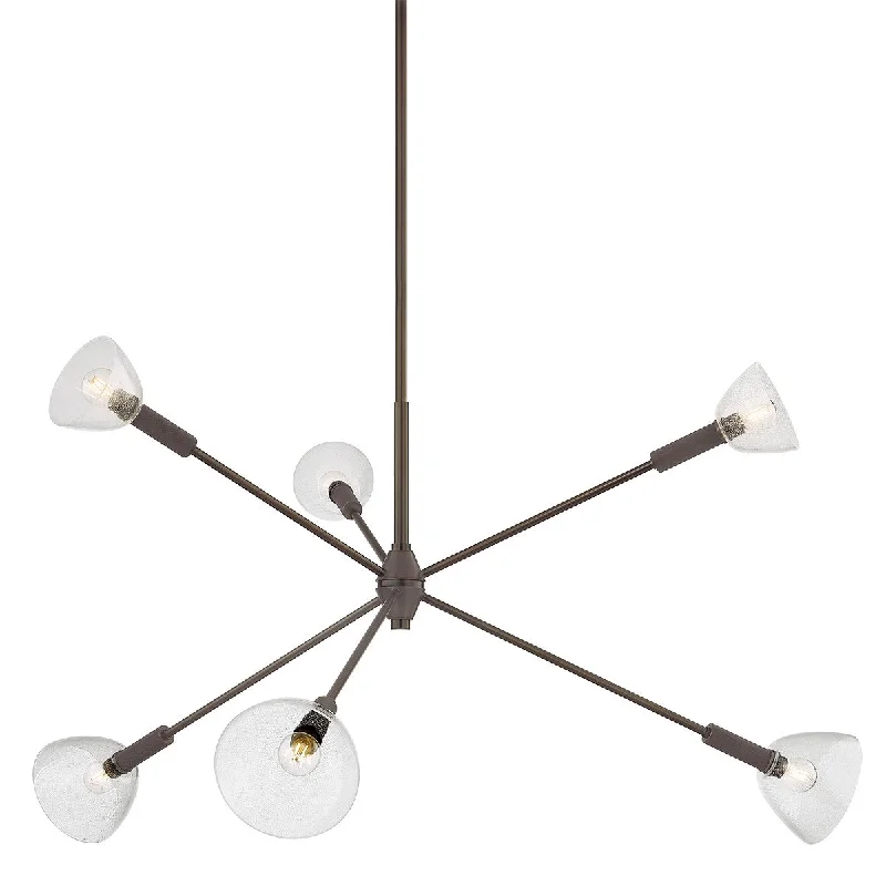 Industrial Lighting for Food Processing FactoriesCaraway Six Light Chandelier