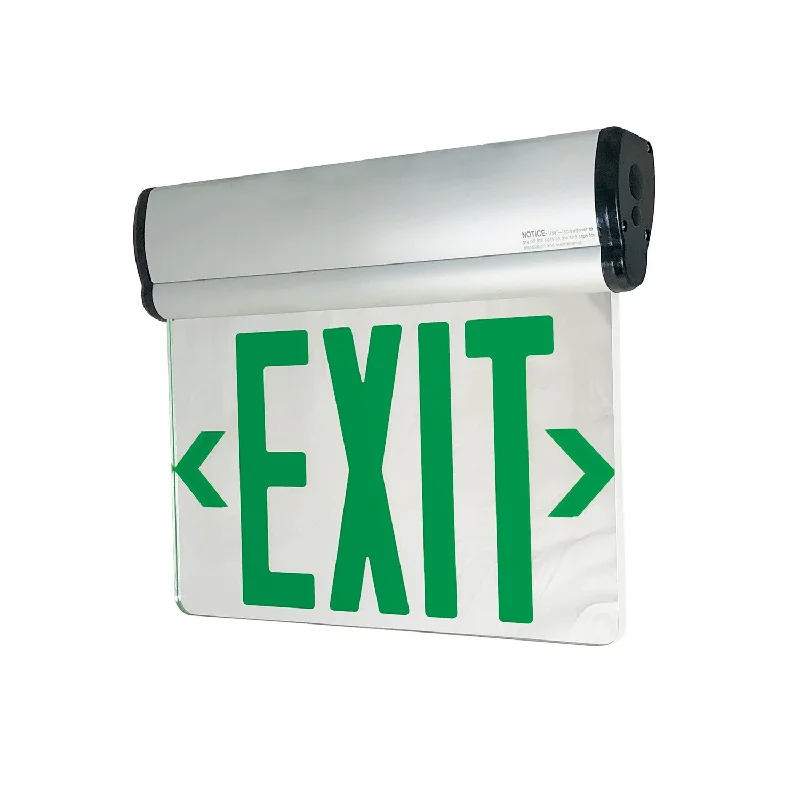 Waterproof Industrial Lighting for Wet AreasExit LED Edge-Lit Exit Sign
