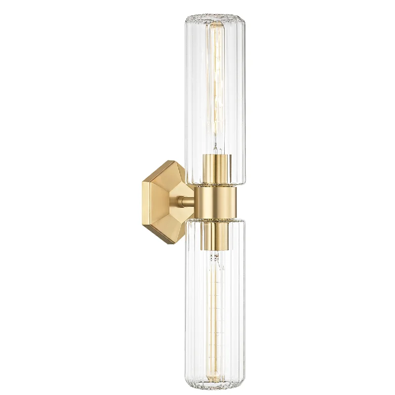 Corrosion - Resistant Industrial Lighting for Coastal FactoriesRoebling 24 In. 2 Lights Armed Sconce Brass Finish Corrosion - Resistant Industrial Lighting for Coastal FactoriesRoebling 24 In. 2 Lights Armed Sconce Brass Finish