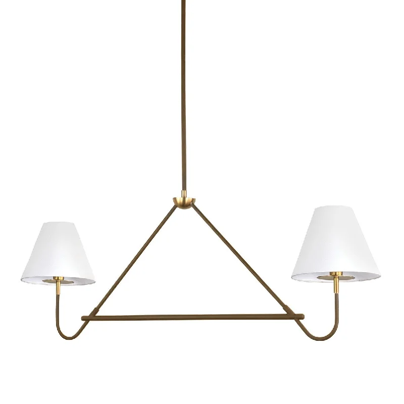 Industrial Lighting for Woodworking FactoriesPolly Two Light Linear Pendant
