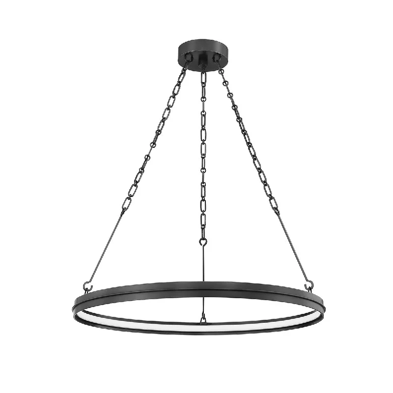 Industrial Pendant Lighting for Machine ShopsRosendale 28 in. LED Chandelier Old Bronze finish Industrial Pendant Lighting for Machine ShopsRosendale 28 in. LED Chandelier Old Bronze finish