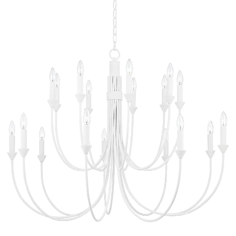 Industrial Lighting for Woodworking FactoriesCate 18 Lights Chandelier White finish Industrial Lighting for Woodworking FactoriesCate 18 Lights Chandelier White finish