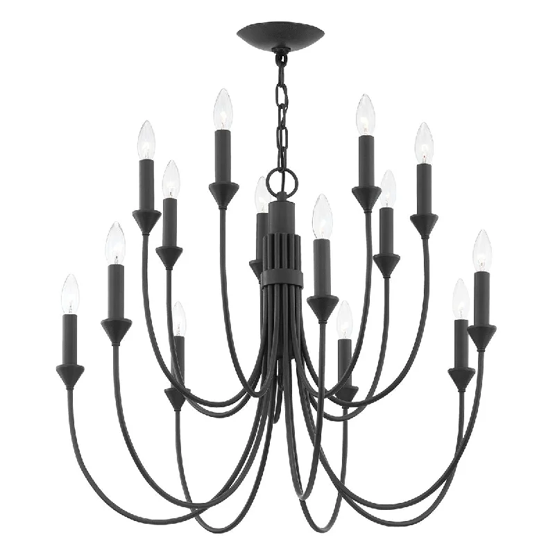 Industrial Lighting for Pharmaceutical ManufacturingCate 14 Lights Chandelier Iron finish Industrial Lighting for Pharmaceutical ManufacturingCate 14 Lights Chandelier Iron finish