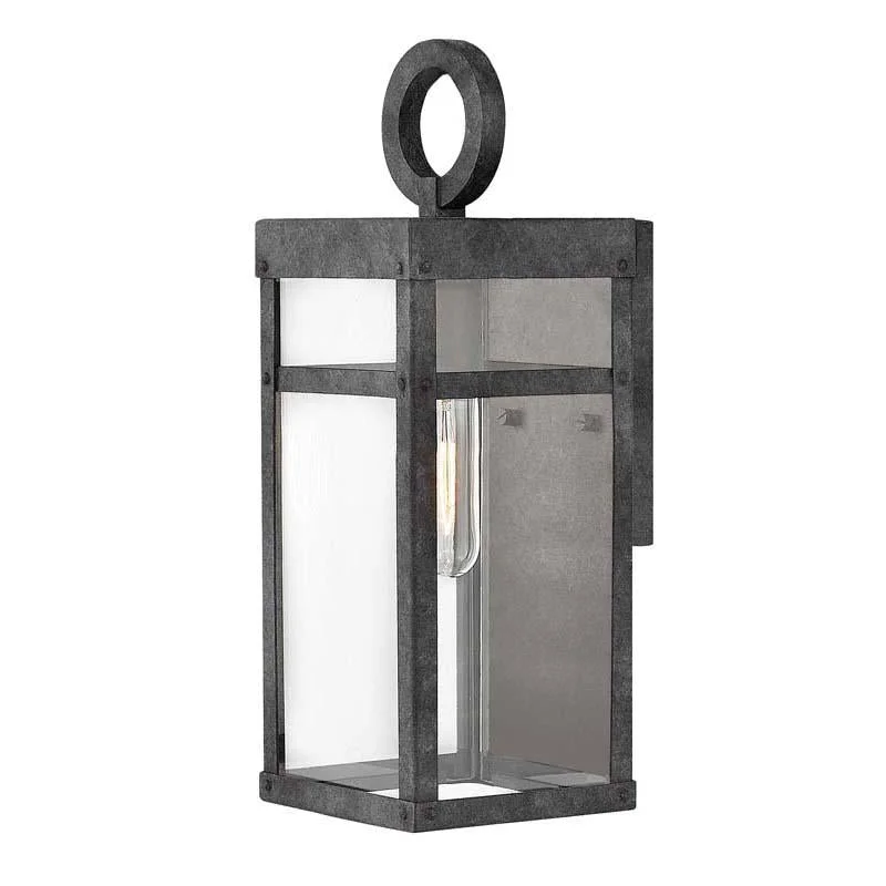 White track lighting for a clean lookcoastal style wall lamps with nautical elements for beachfront homesHinkley 2806 Outdoor Porter Wall Light