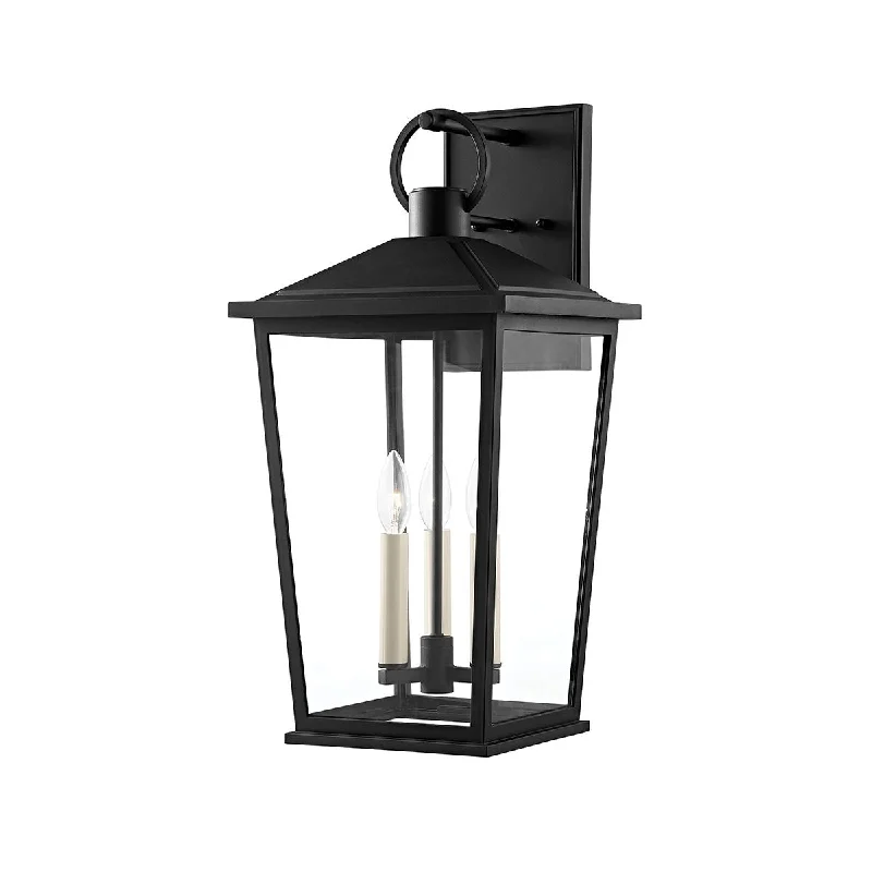 Industrial Lighting for Woodworking FactoriesSOREN 23 in. 3 Lights Outdoor Wall Lantern Textured Black Finish Industrial Lighting for Woodworking FactoriesSOREN 23 in. 3 Lights Outdoor Wall Lantern Textured Black Finish