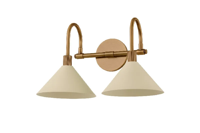 Dimmable Industrial Lighting for Ambiance ControlJovani Two Light Bath