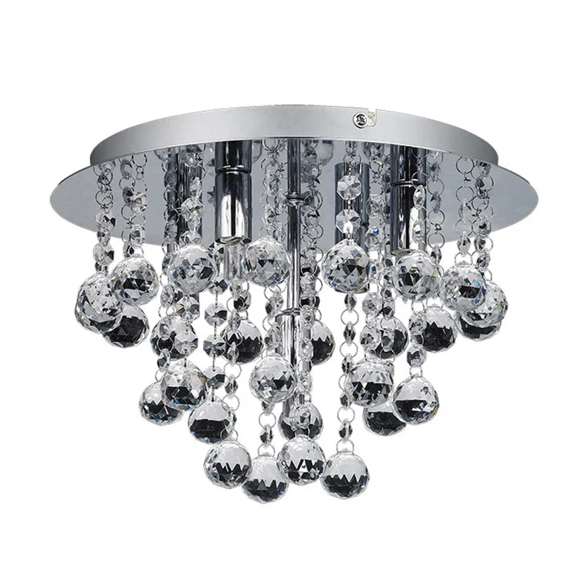 Adjustable track lighting for living roomsBordeaux Crystal Flush Light , Two Styles - Chrome Finish