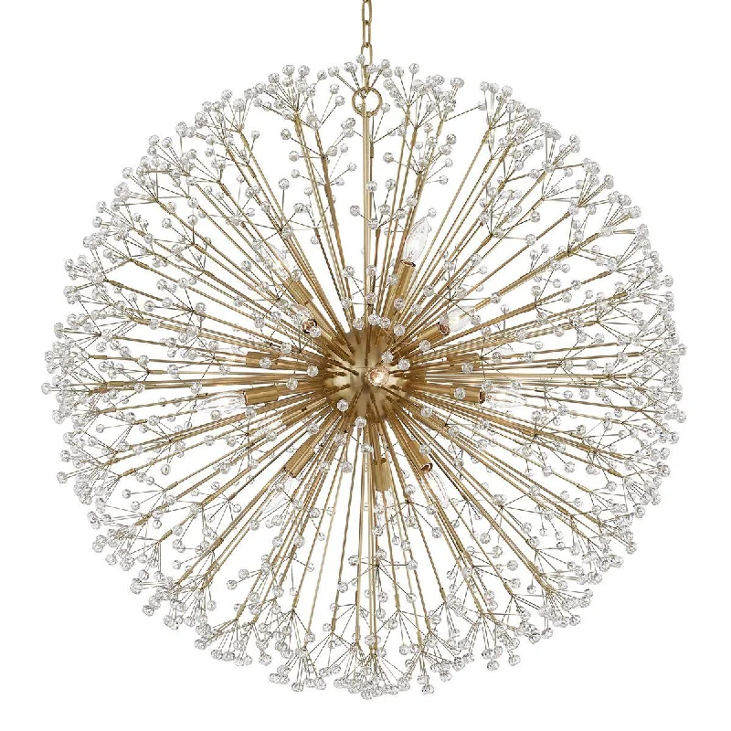 Industrial Lighting for Metal Fabrication ShopsDunkirk 16 lights Chandelier Brass finish Industrial Lighting for Metal Fabrication ShopsDunkirk 16 lights Chandelier Brass finish