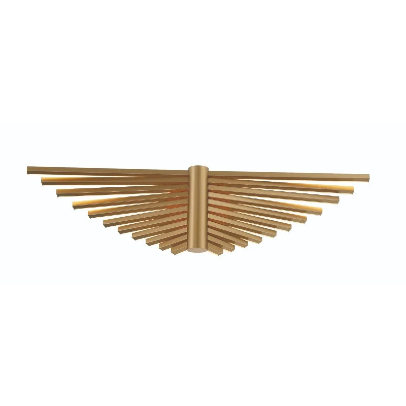 Industrial Lighting for Metal Fabrication ShopsSeraph 25 in. LED Wall Sconce gold Finish Industrial Lighting for Metal Fabrication ShopsSeraph 25 in. LED Wall Sconce gold Finish