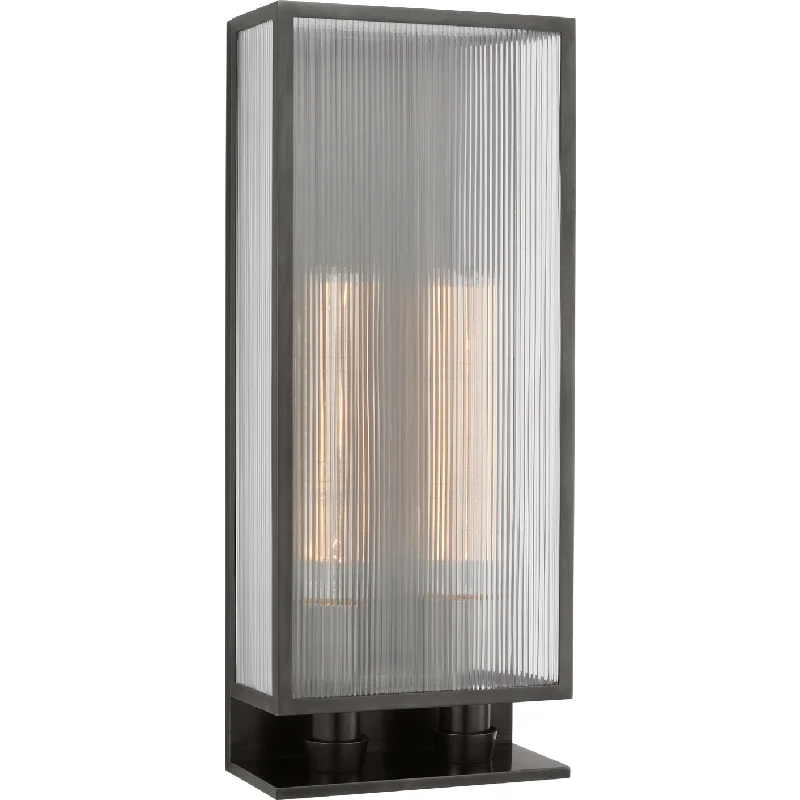 Commercial - grade track lighting for storesYork 24" Double Box Sconce