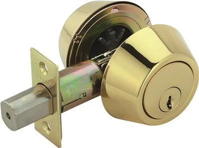 Track lighting with a chunky, bold designLegend Double Cylinder Deadbolt Polished Brass Track lighting with a chunky, bold designLegend Double Cylinder Deadbolt Polished Brass