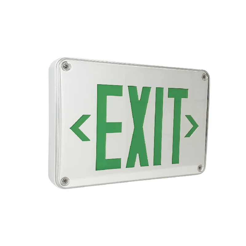 High - Bay LED Industrial Lighting for WarehousesExit LED Self-Diagnostic Exit & Emergency Sign w/ Battery Backup High - Bay LED Industrial Lighting for WarehousesExit LED Self-Diagnostic Exit & Emergency Sign w/ Battery Backup