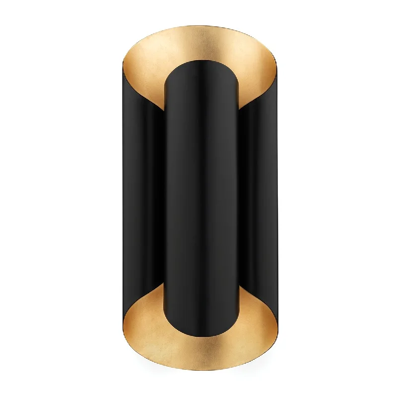 Dust - Resistant Industrial Lighting for Dirty WorkspacesBanks 17 In. 2 Lights Wall Light Gold & Black Finish Dust - Resistant Industrial Lighting for Dirty WorkspacesBanks 17 In. 2 Lights Wall Light Gold & Black Finish