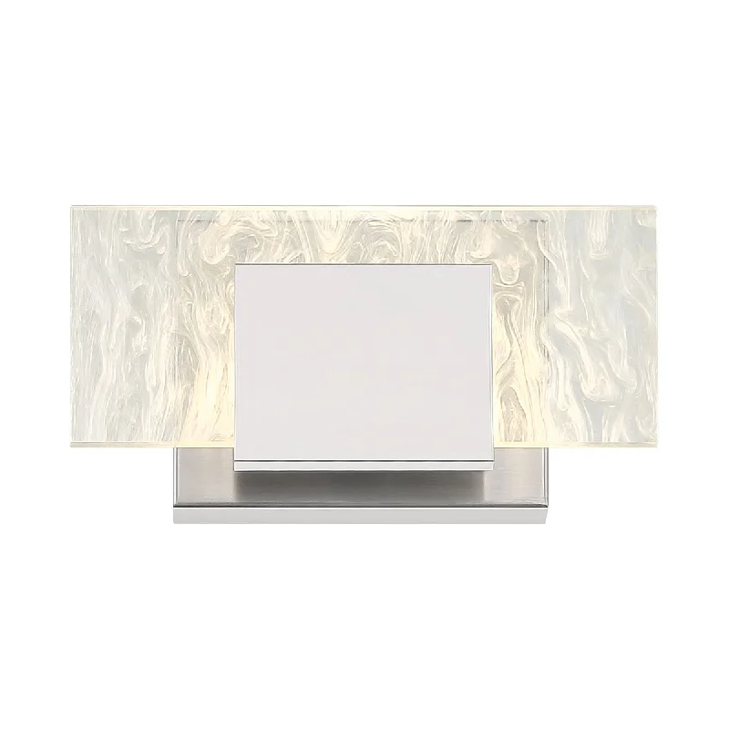 Industrial Wall - Mounted Lighting for Workshop WallsKasha 9 in. LED Bath Sconce Chrome & Nickel Finish Industrial Wall - Mounted Lighting for Workshop WallsKasha 9 in. LED Bath Sconce Chrome & Nickel Finish