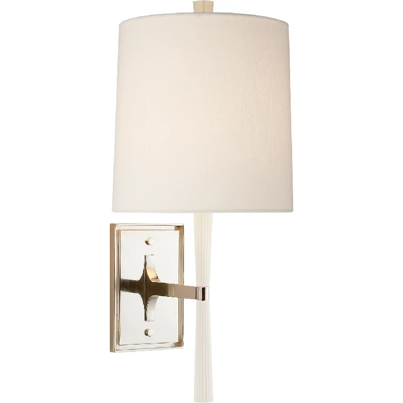 Contemporary track lighting in black finishRefined Rib Sconce