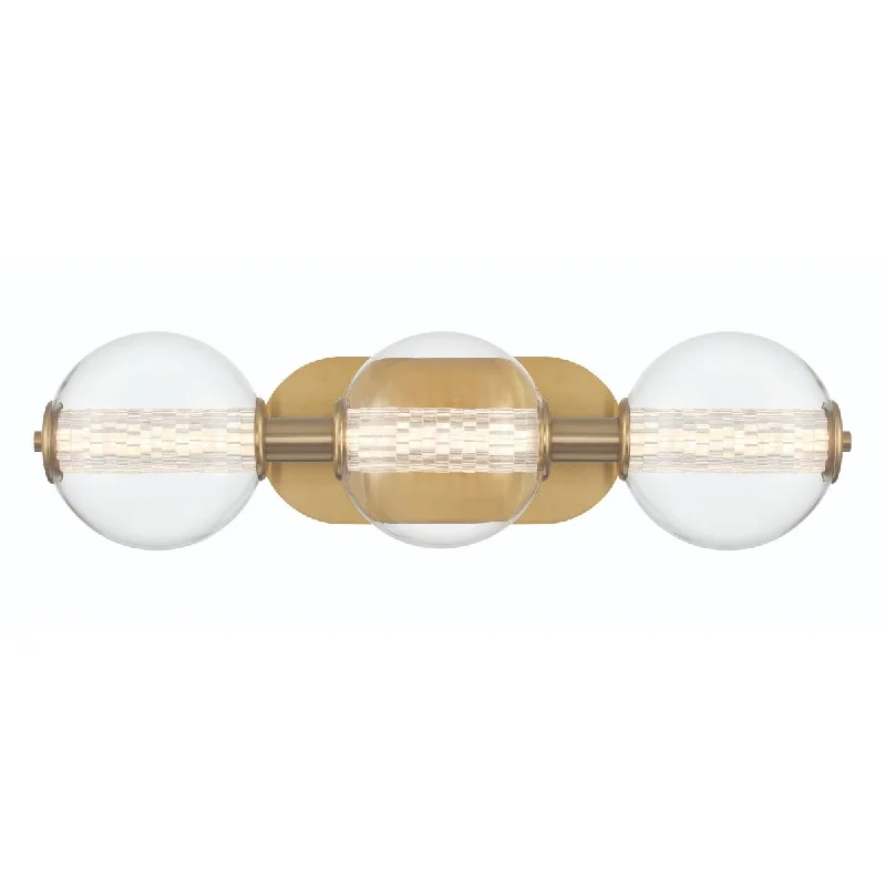 Industrial Lighting for Pharmaceutical ManufacturingAtomo 25 in. 3 Lights LED Vanity Light gold Finish Industrial Lighting for Pharmaceutical ManufacturingAtomo 25 in. 3 Lights LED Vanity Light gold Finish