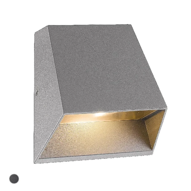 Dimmable Industrial Lighting for Ambiance ControlKilo 5 In. LED Outdoor Wall Sconce Marine gray Finish Dimmable Industrial Lighting for Ambiance ControlKilo 5 In. LED Outdoor Wall Sconce Marine gray Finish