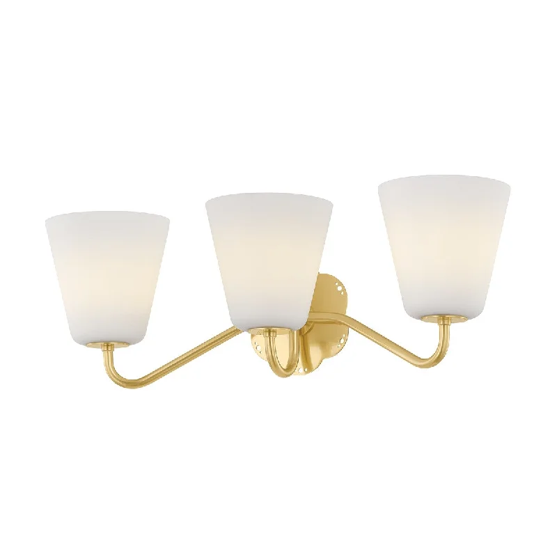 Industrial Lighting for Metal Fabrication ShopsLeonella Three Light Bath