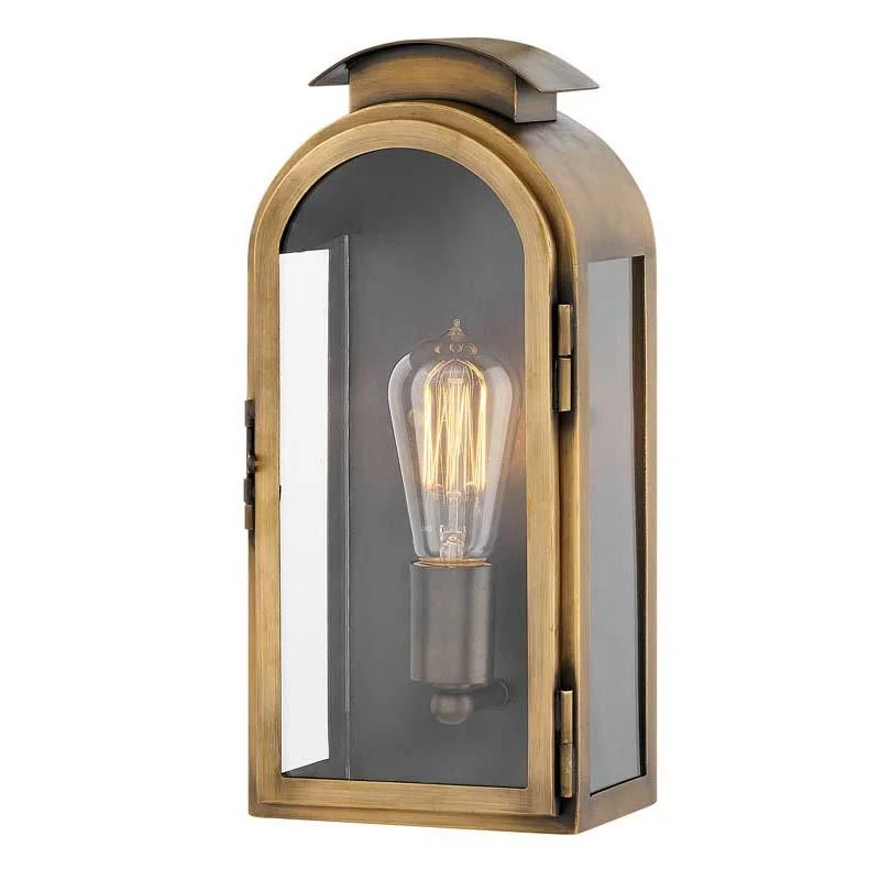 Track lighting with a long - lasting lifespanglass wall lamps with frosted glass for soft, diffused lightHinkley 2520LS Outdoor Rowley Light Antique Brass Wall Light Track lighting with a long - lasting lifespanglass wall lamps with frosted glass for soft, diffused lightHinkley 2520LS Outdoor Rowley Light Antique Brass Wall Light
