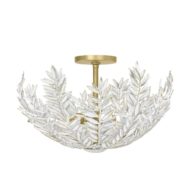 Industrial Lighting for Printing Press FacilitiesJalore 3 Lights 22 in. Flush Mount Light White Finish Industrial Lighting for Printing Press FacilitiesJalore 3 Lights 22 in. Flush Mount Light White Finish