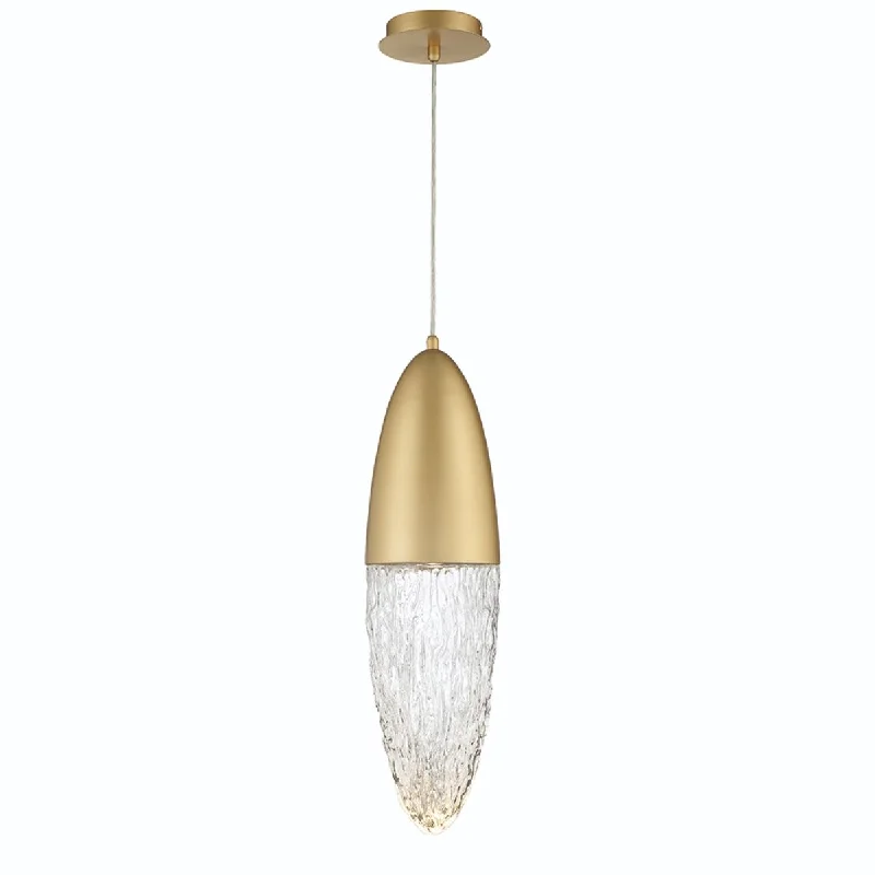 Shock - Resistant Industrial Lighting for Vibrating Machinery AreasEcrou 7 in. LED Pendant Light Gold Finish Shock - Resistant Industrial Lighting for Vibrating Machinery AreasEcrou 7 in. LED Pendant Light Gold Finish