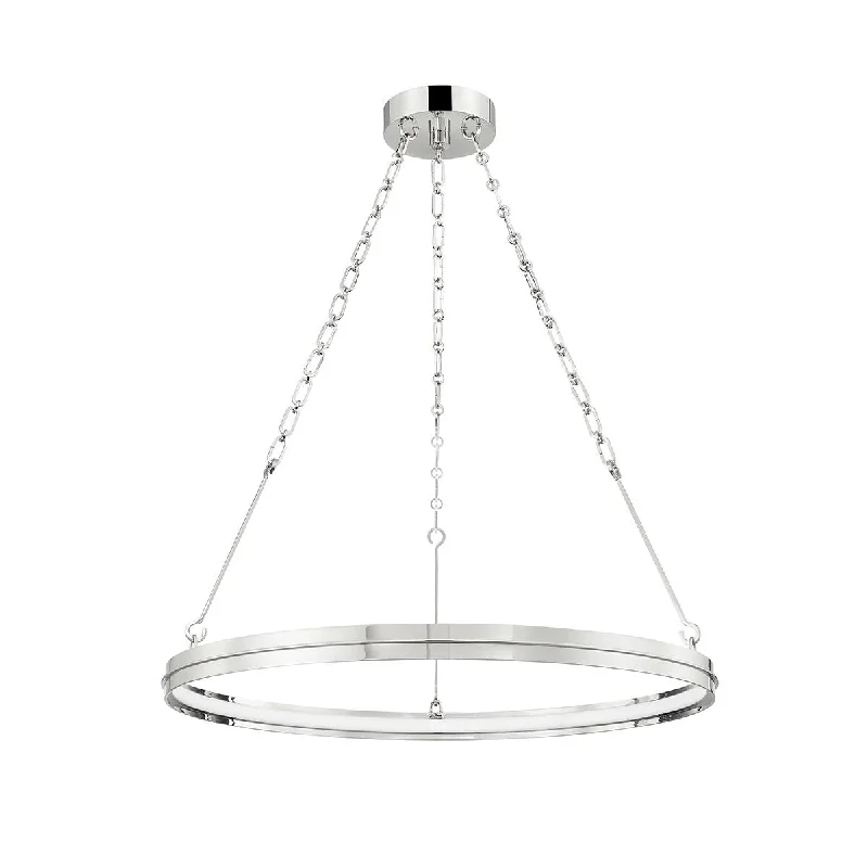 Color - Tunable Industrial Lighting for Special ApplicationsRosendale 28 in. LED Chandelier Polished Nickel finish Color - Tunable Industrial Lighting for Special ApplicationsRosendale 28 in. LED Chandelier Polished Nickel finish