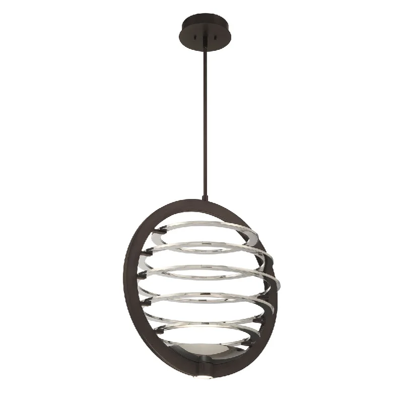 Dust - Resistant Industrial Lighting for Dirty WorkspacesOmbra 22 in. 2 Lights LED Chandelier Bronze Finish Dust - Resistant Industrial Lighting for Dirty WorkspacesOmbra 22 in. 2 Lights LED Chandelier Bronze Finish