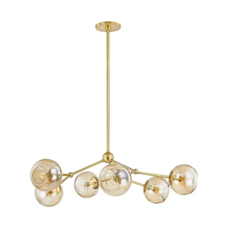 Track lighting with colored glass accentsTrixie Chandelier