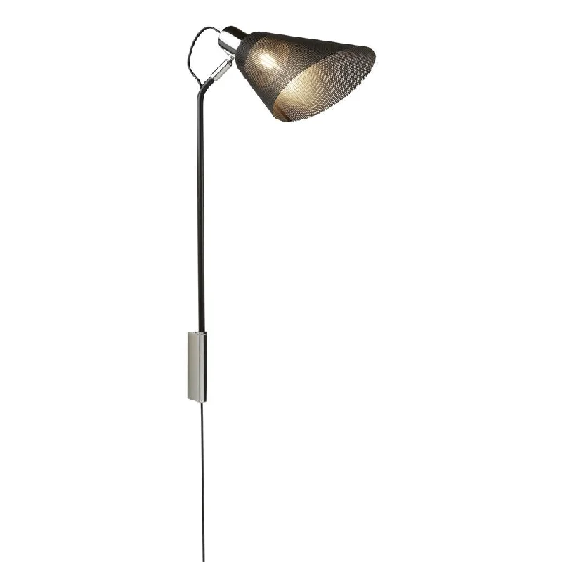 Track lighting for adding a touch of eleganceLEXUS 1LT WALL BRACKET - MESH SHADE, BLACK, CHROME Track lighting for adding a touch of eleganceLEXUS 1LT WALL BRACKET - MESH SHADE, BLACK, CHROME