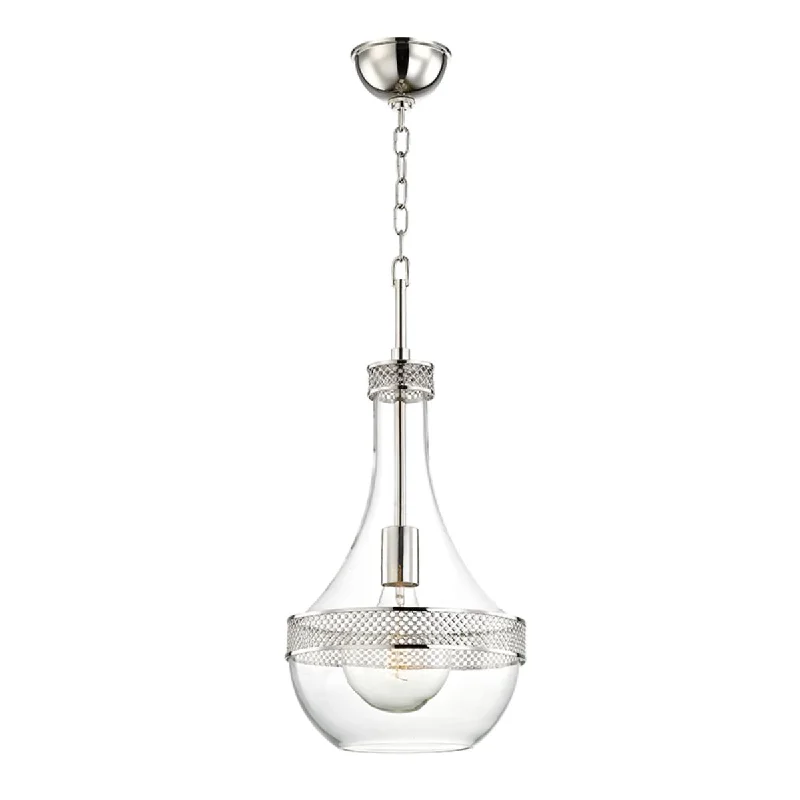 Corrosion - Resistant Industrial Lighting for Coastal FactoriesHagen 10 In. Pendant Light Polished Nickel Finish Corrosion - Resistant Industrial Lighting for Coastal FactoriesHagen 10 In. Pendant Light Polished Nickel Finish