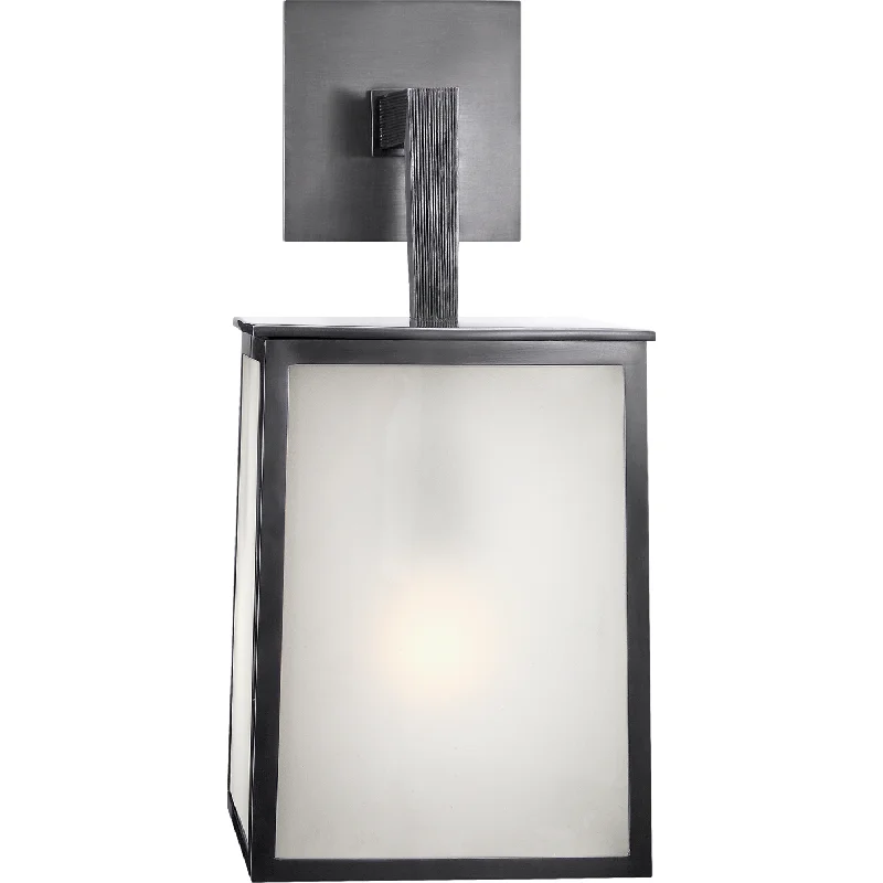Track lighting with frosted glass shadesOjai Large Sconce