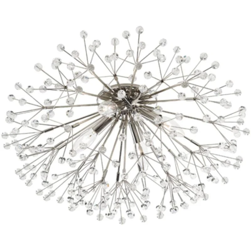 Durable Industrial Lighting for Harsh EnvironmentsDunkirk 20 in. 4 lights Flush Mount Light Polished Nickel Finish Durable Industrial Lighting for Harsh EnvironmentsDunkirk 20 in. 4 lights Flush Mount Light Polished Nickel Finish