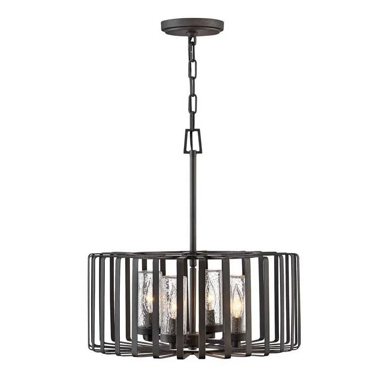 Wireless track lighting for easy installationHinkley 29504BGR Outdoor Reid Brushed Graphite Hanging Light