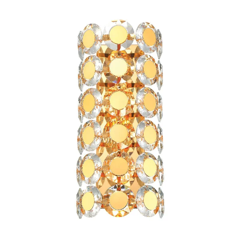Industrial Lighting for Automotive Manufacturing PlantsPerrene 19 In. 2 Lights Wall Sconce Gold Finish Industrial Lighting for Automotive Manufacturing PlantsPerrene 19 In. 2 Lights Wall Sconce Gold Finish