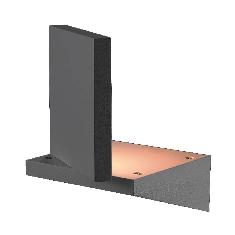 Adjustable Industrial Lighting for Flexible IlluminationMana 7 In. LED Outdoor Wall Sconce Graphite gray Finish Adjustable Industrial Lighting for Flexible IlluminationMana 7 In. LED Outdoor Wall Sconce Graphite gray Finish