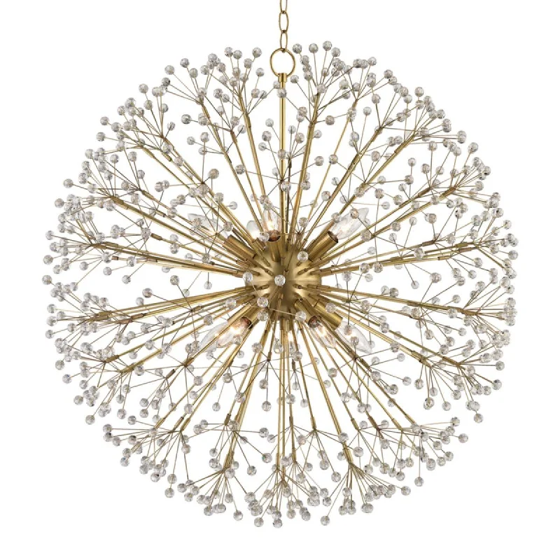Corrosion - Resistant Industrial Lighting for Coastal FactoriesDunkirk 10 lights Chandelier Brass finish Corrosion - Resistant Industrial Lighting for Coastal FactoriesDunkirk 10 lights Chandelier Brass finish