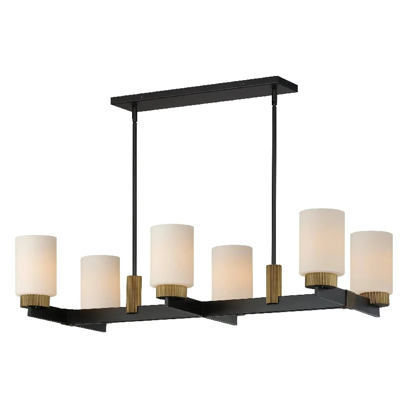 Rustic track lighting for farmhouse decorRuffles Linear Chandelier
