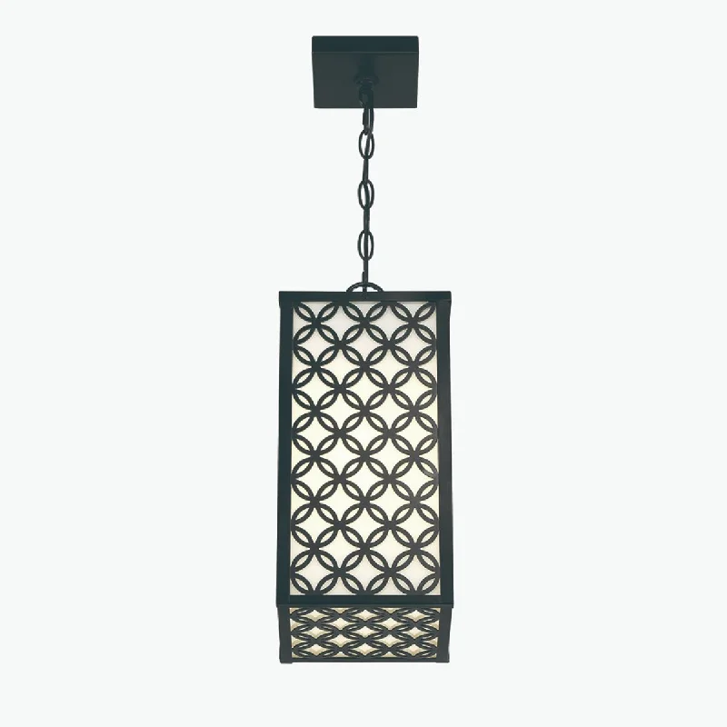 Industrial Lighting for Chemical PlantsClover 8 In. LED Outdoor Pendant Light Black finish Industrial Lighting for Chemical PlantsClover 8 In. LED Outdoor Pendant Light Black finish
