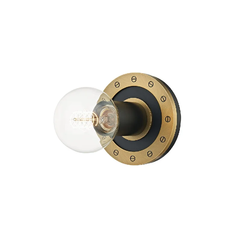 Industrial Pendant Lighting for Machine ShopsTEO 5 in. Wall Light Brass finish