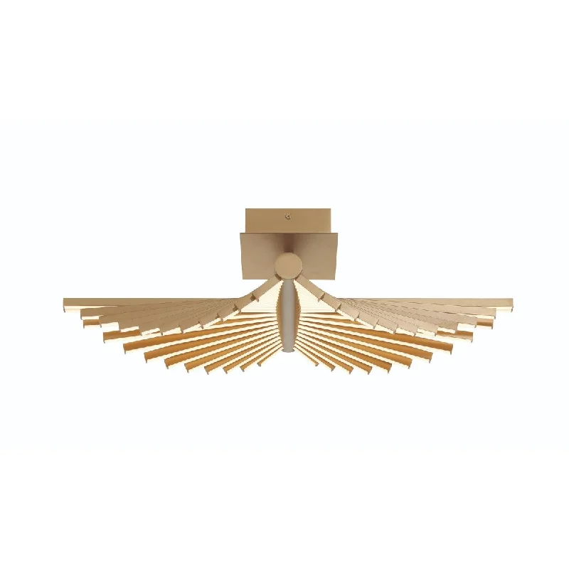 Industrial Lighting for Chemical PlantsSeraph 25 in. LED Flush Mount Light gold Finish Industrial Lighting for Chemical PlantsSeraph 25 in. LED Flush Mount Light gold Finish